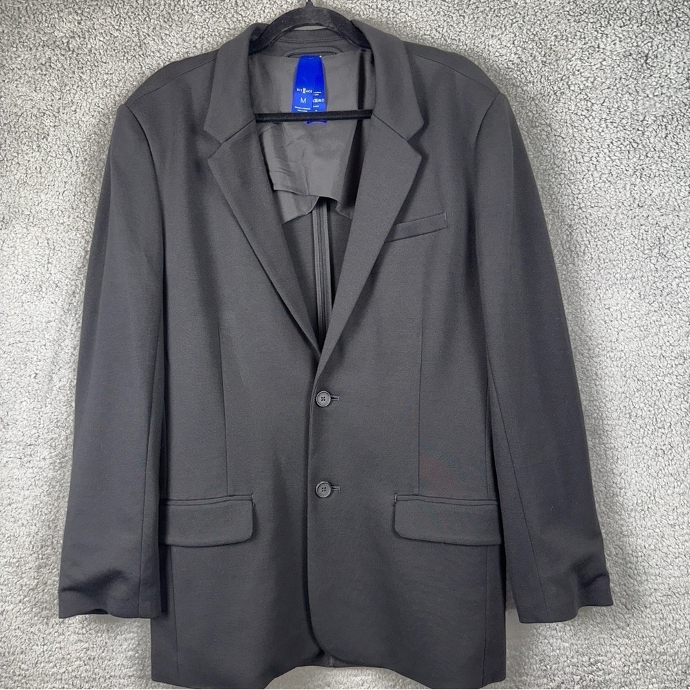 Kit And Ace Blazer Mens Medium Black Commute Sport Coat Quiet Luxury Formal Y2k